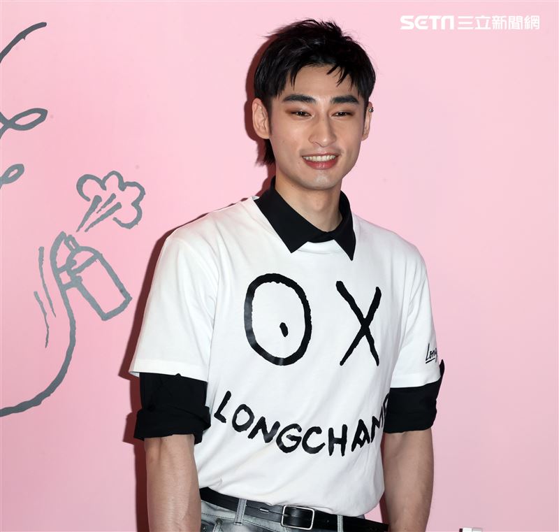 章廣辰出席 Longchamp & André 藝術聯名系列發表會。（記者邱榮吉/攝影）