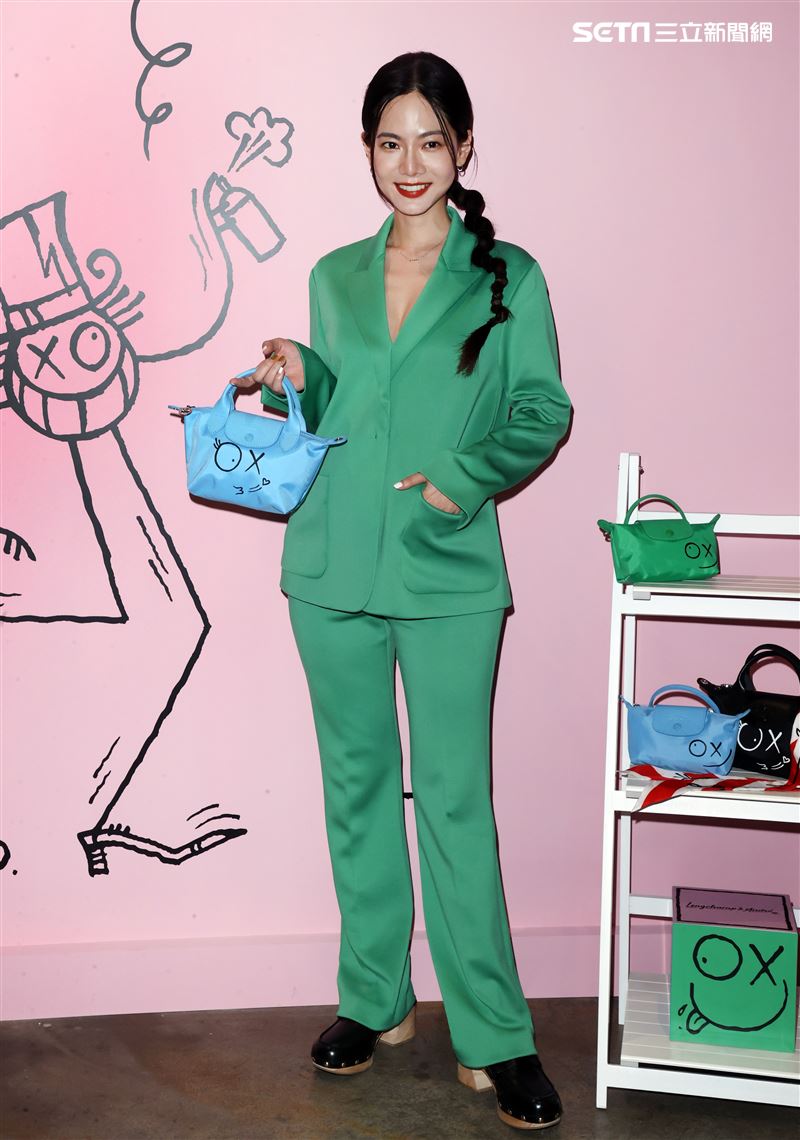 曾之喬出席Longchamp & André 藝術聯名系列發表會。（記者邱榮吉/攝影）