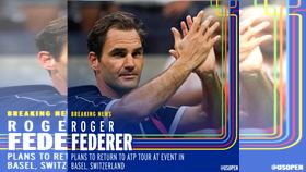 ▲瑞士球王費德勒（Roger Federer）預計將在2022年10月復出。（圖／翻攝自美網推特）