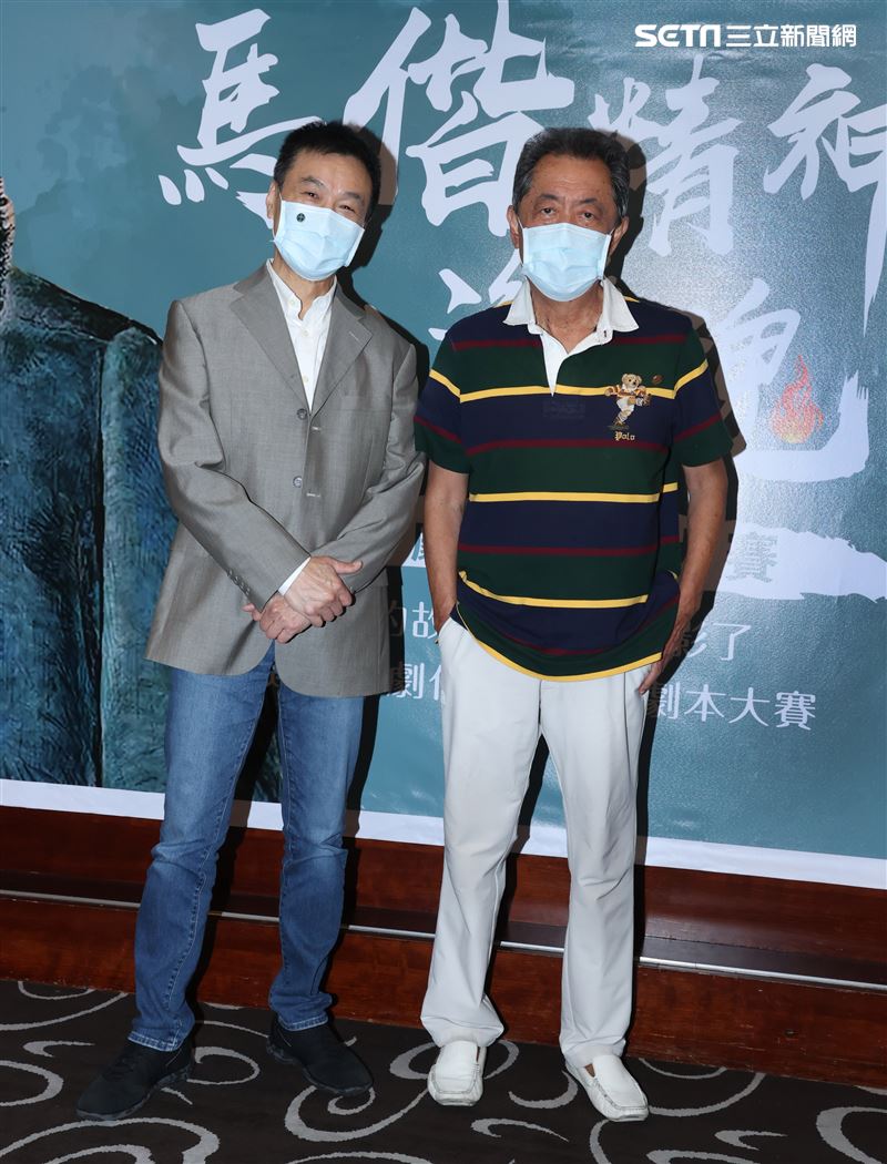 朱延平導演、李天柱出席馬偕電影劇本大賽。（記者邱榮吉/攝影）
