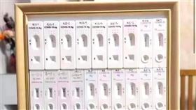 泰國一名民眾將使過用的39次陰性快篩試劑裝框紀念。（圖／翻攝自หมอแล็บแพนด้า臉書）