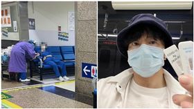 護理師癱坐椅子打點滴！唐從聖目睹鼻酸：一般人還可以躺床（圖／翻攝自唐從聖臉書）