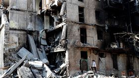 2022 年4月29日，烏克蘭南部港口城市馬里烏波爾 (Mariupol) （圖／路透社／達志影像）