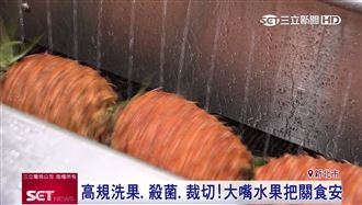 高規洗果、殺菌　大嘴水果把關食安