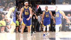 ▲勇士靠著湯普森致勝3分球、柯瑞關鍵火鍋搶下開門紅。（圖／翻攝自勇士推特）

