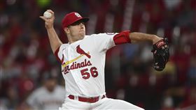 ▲紅雀後援投手海斯利（Ryan Helsley）飆出103.1英哩的火球，刷新大聯盟本季最速球紀錄。（圖／美聯社／達志影像）