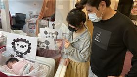 陳熙鋒的女兒樂樂滿月了。（圖／民視提供）