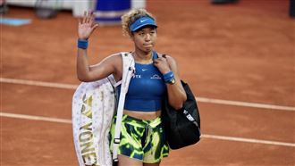 ▲大坂直美在馬德里32強賽遭的西班牙球員托摩（Sara Sorribes Tormo）爆冷擊敗。（圖／翻攝自MMOPEN推特）