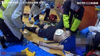 男倒地無心跳　消防員搶救畫面曝