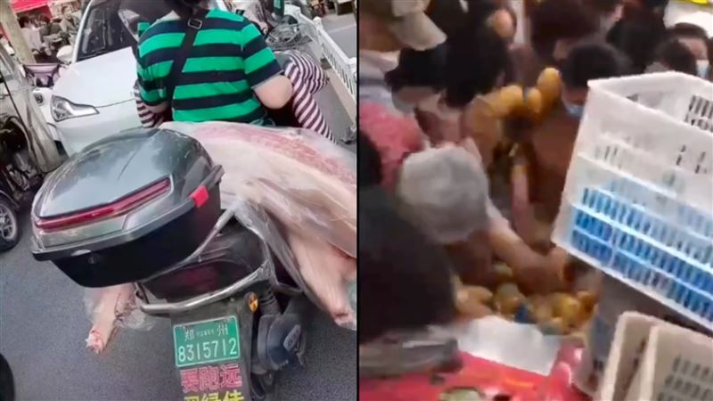 鄭州封城了　民眾搶菜、搶豬畫面曝光