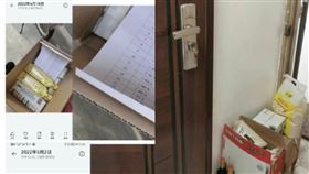 上海老人瘦成皮包骨！遺體倒門邊像要開門　晾數天無人收屍（圖／翻攝自微博）