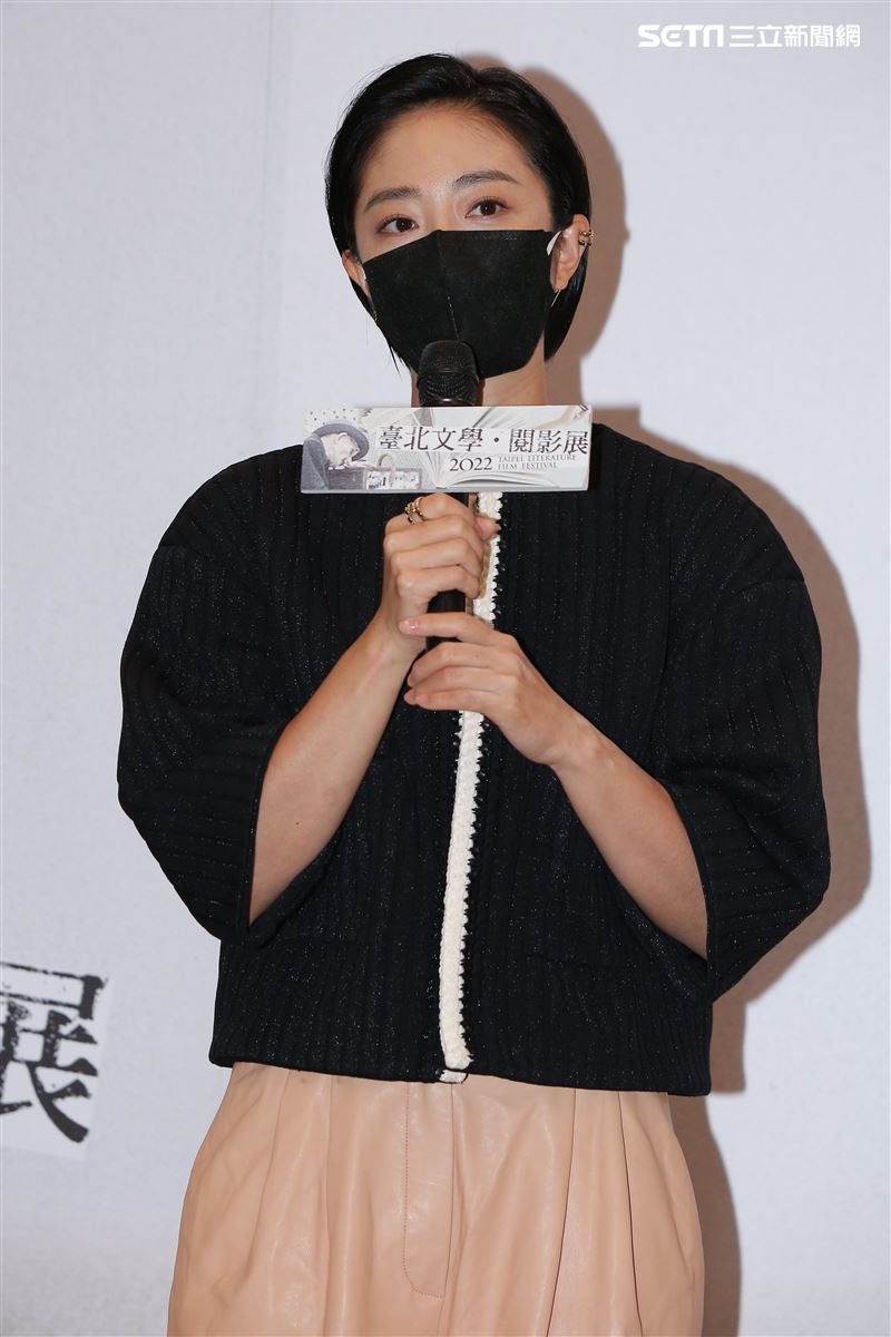 桂綸鎂擔任特別嘉賓，出席2022臺北文學閱影展。（圖／記者楊澍攝影）