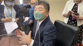 陳時中在立院回應兒童疫苗下周到貨。（圖／記者簡浩正攝影）