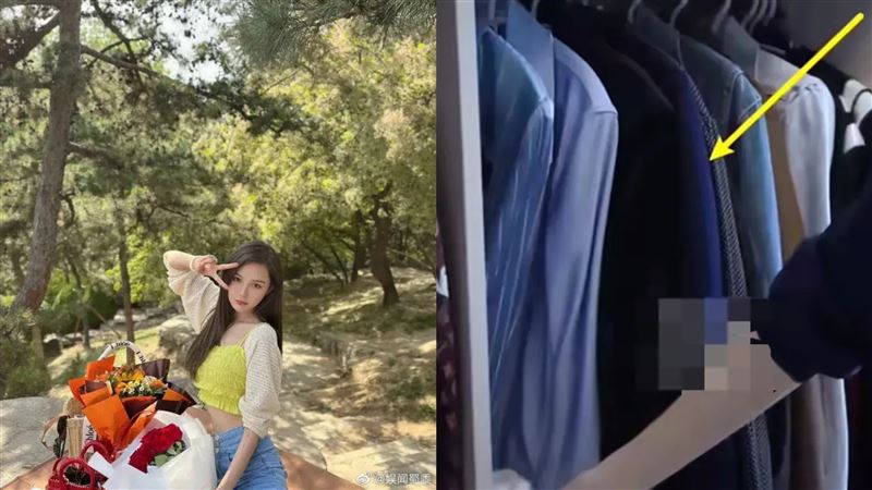 張穎穎衣櫃見男西裝　手還多一顆鑽戒
