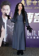 潘越雲出席「2022歌之饗宴V-傳奇歌后」演唱會記者會。（記者邱榮吉/攝影）