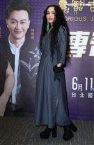 潘越雲出席「2022歌之饗宴V-傳奇歌后」演唱會記者會。（記者邱榮吉/攝影）