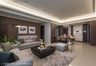 沉靜木色×格局微整  構築串聯情感的華美現代宅