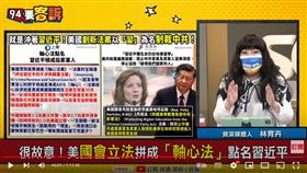 林育卉講解美國軸心法案針對習近平而來