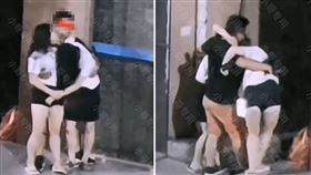 男子扶著2名醉女。（圖／翻攝自搜狐新聞）