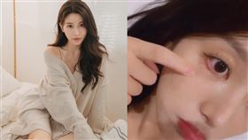 蔡瑞雪禍不單行！確診沒多久又誤傷了眼睛。（圖／翻攝自蔡瑞雪臉書）