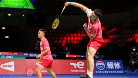▲李洋／王齊麟搶下第2點男雙。（圖／Badminton photo提供）