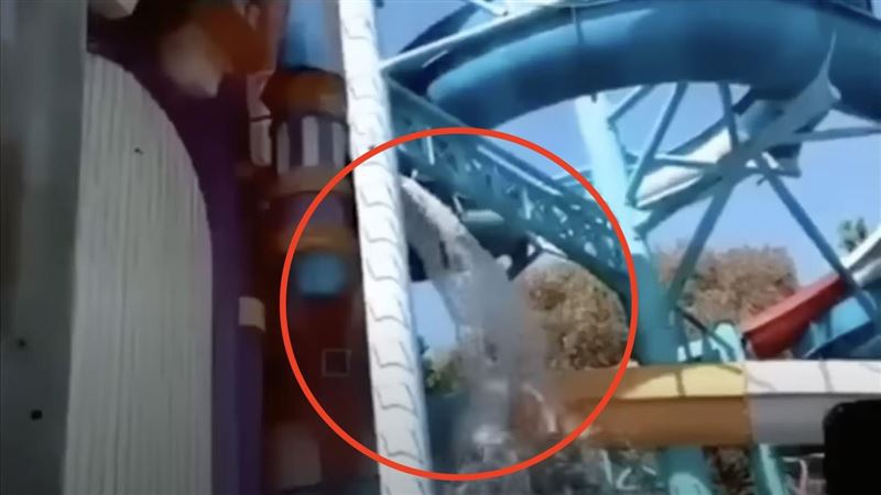 滑水道崩塌！16遊客全噴出倒地不起