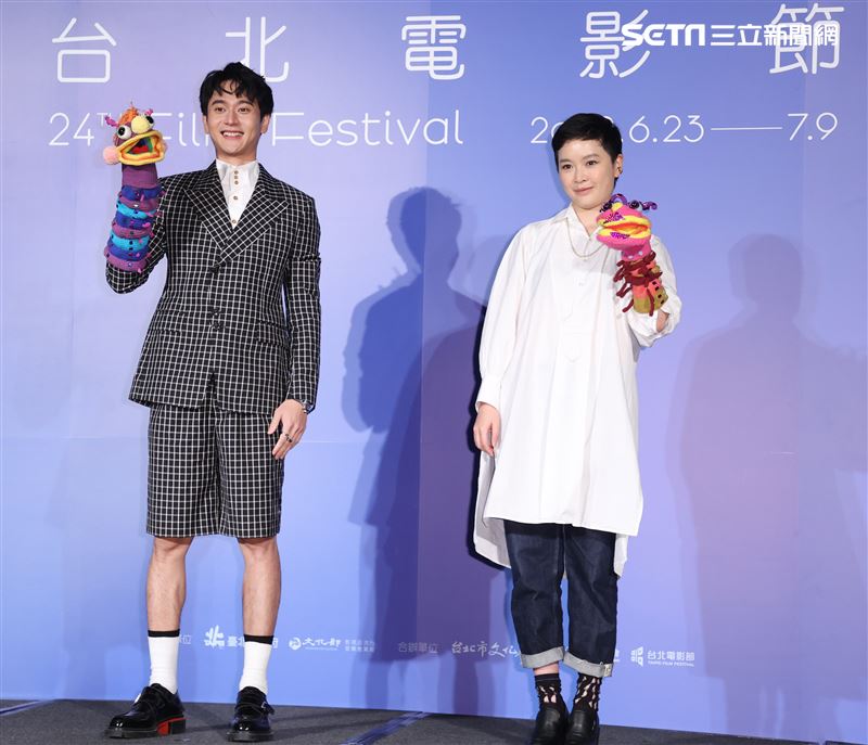 劉冠廷、導演阮鳳儀出席2022台北電影節形象廣告發布記者會。（記者邱榮吉/攝影）