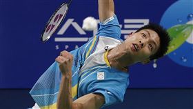 ▲台灣羽球一哥周天成。（圖／美聯社／達志影像）