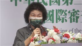 陳菊出席兩公約國際審查會議監察院長陳菊（圖）9日在台北出席「兩公約第3次國家報告國際審查會議」開幕式，並應邀致詞。中央社記者吳家昇攝  111年5月9日