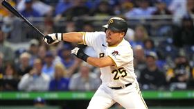 ▲筒香嘉智對前東家道奇敲2安。（圖／路透社／達志影像）