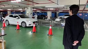 黃珊珊視察木柵機廠防疫急門診（圖／台北市政府提供）