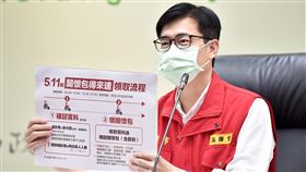 「關懷包得來速」5/11正式上線，高雄市長陳其邁先行視察據點。（圖／翻攝自陳其邁臉書）