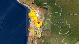 阿根廷胡胡伊地震（圖／翻攝自EMSC）
