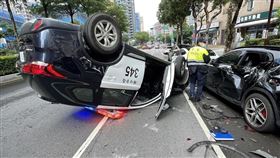 新北市,林口,巡邏車,翻覆,林口分局