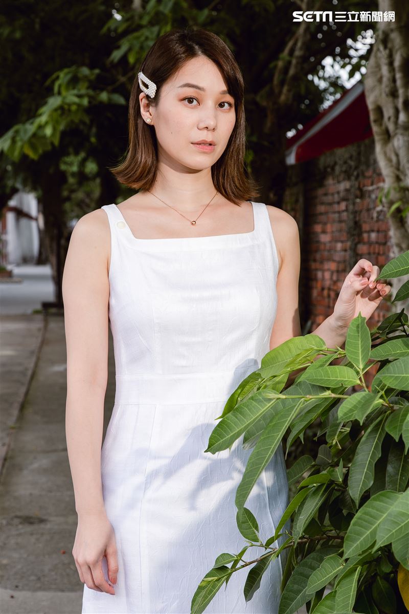 許乃涵三立新聞網專訪。（圖／記者楊澍攝影）