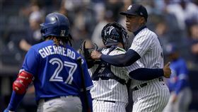 ▲查普曼（Aroldis Chapman）拿下洋基生涯第152次救援成功。（圖／美聯社／達志影像）