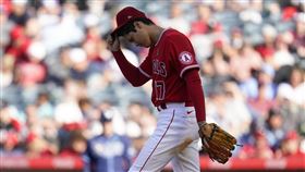 ▲大谷翔平指叉球失投挨轟。（圖／美聯社／達志影像）