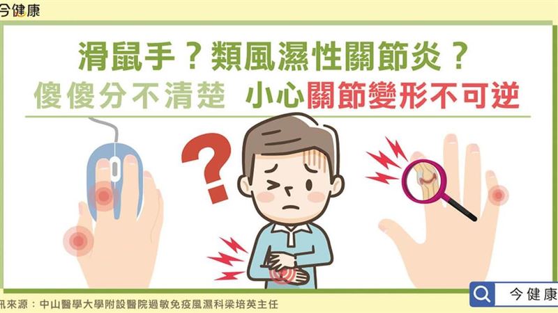 類風濕性關節炎？小心關節變形不可逆