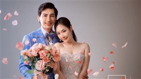 王俐人跟林琮軒。（凱瑟琳婚紗提供