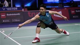 ▲周天成湯姆斯盃8強首點對決桃田賢斗。（圖／美聯社／達志影像）