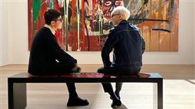 前澤友作開心表示自己與T.O.P許久不見聊了很多。（圖／翻攝自前澤友作 IG）