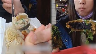 內湖737美食　特長豬血糕香菜加爆