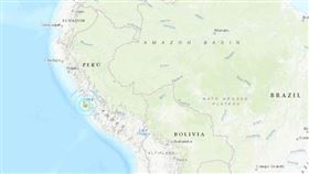 秘魯地震規模5.5 首都建物搖晃（圖／翻攝自USGS）