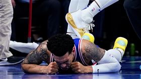 ▲聖堂射手格林（Danny Green）在G6因膝蓋受傷提前退場。（圖／美聯社／達志影像）