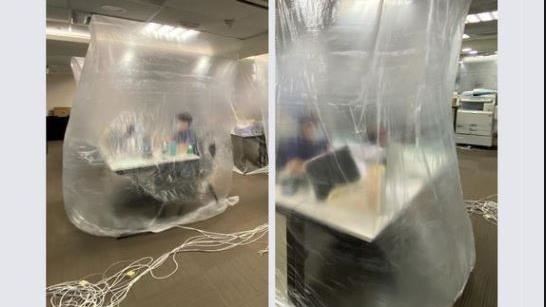 同事快篩陽隔天辦公室全被包　網看傻