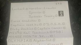 有網友收到神秘信件。 （圖／翻攝自《Reddit》）