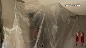 文 塑膠布封門1800