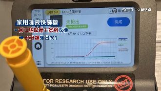 家用唾液快篩機　口腔刮一刮測出結果