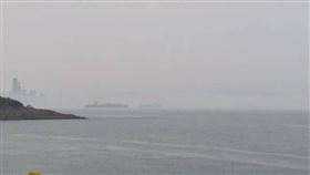 山東青島天空奇景（圖／翻攝自微博）