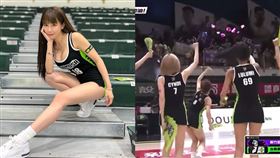 夢想家啦啦隊拿獅子頭對著攻城獅球迷叫囂。（圖／翻攝自PLG YouTube）